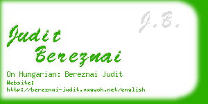 judit bereznai business card